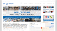 Desktop Screenshot of centericesportscards.com